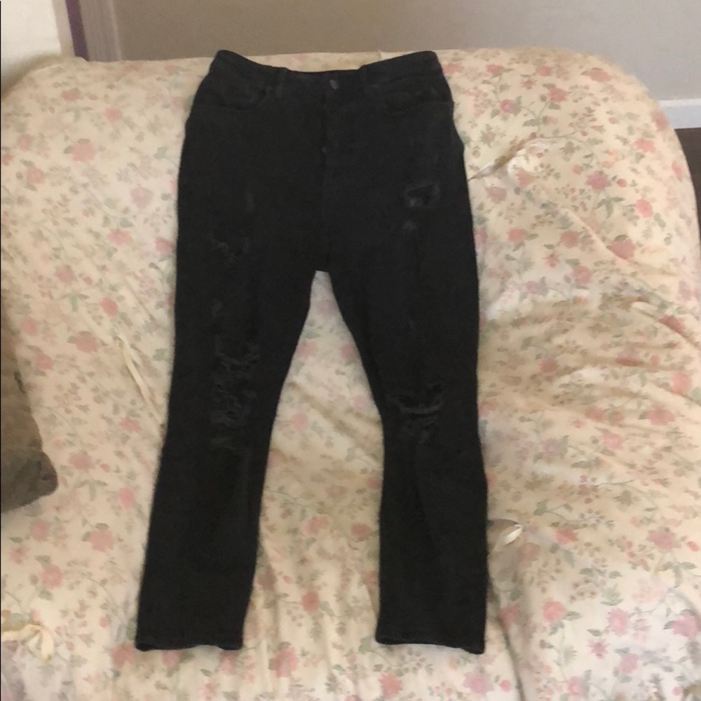 Forever21 ripped jeans:high waisted/size medium